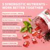 7-in-1 Magnesium Complex Supplement, Potassium Magnesium Gummies with Green Tea Exact, Vitamins D3, K2, C & B6  Sleep, Muscle, Bone & Electrolyte Support  Sugar-Free, Vegan, 60 Gummies view 3