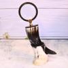 Asian Arts Global Handcrafted Horn and Brass Magnifying Glass | Vintage Style Design with Unique & Elegant Craftsmanship view 3
