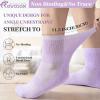 Revosoxs Diabetic Socks for Women Men,5 Pairs Non Binding Diabetic Ankle Socks,Wide Stretchy Loose Seamless Socks 7-9 9-11(White-Large) view 2