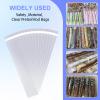 COQOFA Self Sealing 3x11" 200 Pcs Pretzel Rod Bags Clear Cellophane Resealable Pen Packaging Bags view 4
