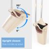 Broom and Dustpan Combo Set with Long Handle (54 L) Angle Broom Dust Pan for Home Kitchen Indoor Cleaning (Brown and Beige) view 2