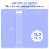 COQOFA Self Sealing 2x10" 200 Pcs Pretzel Rod Bags Clear Cellophane Resealable Pen Packaging Bags view 2
