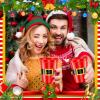 Dandat 100 Pieces Christmas Cups Disposable 16 oz Bulk Plastic Reusable Santa buckets Xmas Stadium Cups for Holiday Christmas Party Supplies Decorations Parade Throws view 2