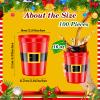 Dandat 100 Pieces Christmas Cups Disposable 16 oz Bulk Plastic Reusable Santa buckets Xmas Stadium Cups for Holiday Christmas Party Supplies Decorations Parade Throws view 3