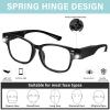 Reading Glasses with Lights Bright LED Readers Magnifying Glasses with Lights Blue Light Blocking Glasses LED Magnifying Eyeglasses Nighttime Reader Eyewear Unisex Vision Lighted Reading Glasses+3.0 view 2