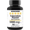 MONOHERB Calendula Flower Extract 1000 mg - 90 Vegetarian Capsules view 1