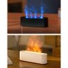 7 Color Light Flame Diffuser Humidifier Portable Aromatherapy Humidifier USB Fire Air Humidifier for Room Bedroom Office (Black) view 4