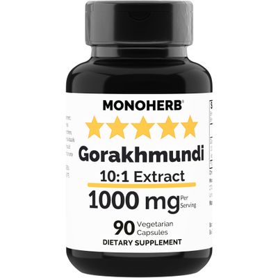 MONOHERB Gorakhmundi Extract 1000 mg - 90 Vegetarian Capsules