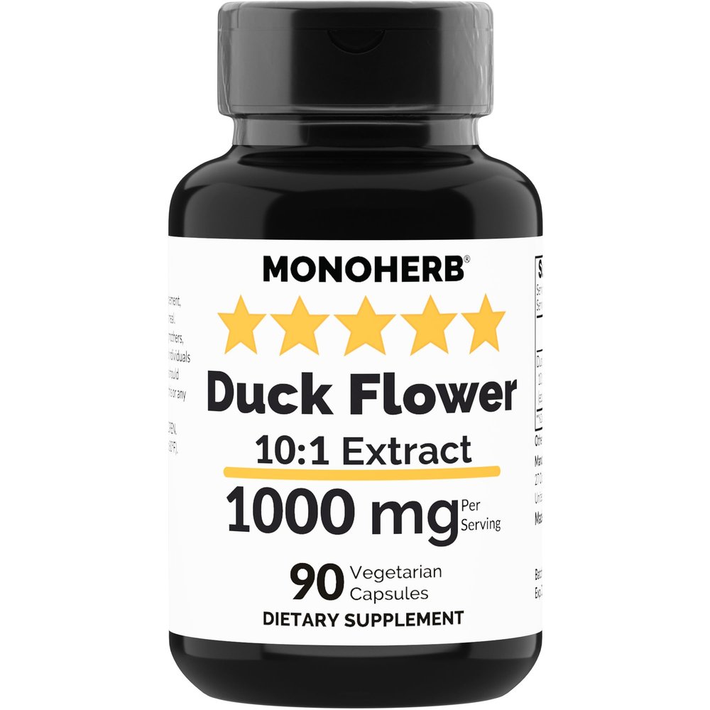 MONOHERB Duck Flower Extract 1000 mg - 90 Vegetarian Capsules