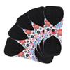 5Pcs Reusable Sanitary Pads, Washable Black Cloth Menstrual Pads Menstrual Towel Sanitary Napkins, Reusable Menstrual Pads Breathable Highly Absorbent Cotton (S) view 1