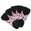 5Pcs Reusable Sanitary Pads, Washable Black Cloth Menstrual Pads Menstrual Towel Sanitary Napkins, Reusable Menstrual Pads Breathable Highly Absorbent Cotton (S) view 2