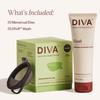 DIVA Disc & DIVA Wash Combo Pack - Comfortable, Reusable Menstrual Disc with Leakproof Shield - Period Disc for Up to 12 Hours of Continuous Wear - Wash for Period Disc - Disc Size Fits Most view 2