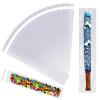 COQOFA Long Self Adhesive Cellophane Bags 4x10" 200 Pcs Clear Cookie Candy Treat Bags Resealable Self Sealing Plastic Cello Bags Long Strip Transparent Individual Bags view 1