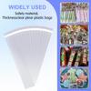 COQOFA Long Self Adhesive Cellophane Bags 5x10" 200 Pcs Clear Cookie Candy Treat Bags Resealable Self Sealing Plastic Cello Bags Long Strip Transparent Individual Bags view 4