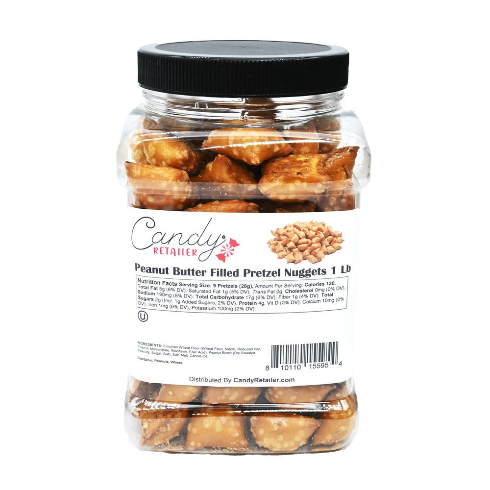 Candy Retailer Peanut Butter Filled Pretzel Nuggets 1 Lb