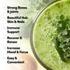 COUNTRY FARMS Collagen Peptides Powder with Greens Dietary Powder Supplement (Type I, III) for Skin Hair Nail and Joints, Dairy/Gluten/Sugar Free, Energizing Superfoods, 21.2 Oz, 60 Servings view 3