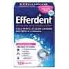 Efferdent Retainer Cleaning Tablets, Denture Cleanser Tablets for Dental Appliances, Complete Clean, 126 Tablets (Pack of 4) view 1