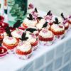 120 Pcs Black Paper Bat Cupcake Toppers for Halloween Party Cake Decoration Wedding Celebration Picks view 2