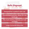 Dealmed Sharps Container 5.4 Quart Rotor Lid - Professional Medical Needle Disposal - Puncture Resistant Red Container for Healthcare Facilities (Case of 20) view 3