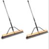 American Select Tubing Pbma24004-2 Heavy Duty 24" Multi-Surface Push Broom with Silver/Black Handle (2 Pack) view 1
