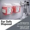 Dealmed Sharps Container 5 Quart Mailbox Lid, Professional Medical Needle Disposal, Puncture Resistant Container for Healthcare Facilities, Red (Pack of 1) view 4