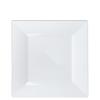 EcoQuality 8" inch White Square Plastic Plates - Disposable China Like Party Plates, Heavy Duty Salad Plates, Dessert Plate, Dinners, Dessert, Wedding, Serveware, Catering (50) view 1