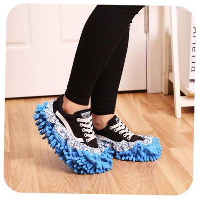 Healeved 1PC mop Slippers Shoes Cover Stream mop Foot mop Cleaning mop Floor mop Washable Mop Covers mop Floor Shoes Cover Floor Cleaner mop dust Cleaner Shoes Multicolor Sweeper