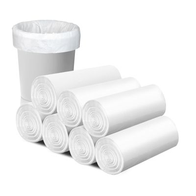 112 Count-4 Gallon Trash Bag, White Trash Bags, Bathroom Trash Bags Small Garbage Bags for Bathroom Can,White 4 Gal Small Trash Can Liners(7 Rolls,Upgrade)