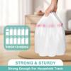 112 Count-4 Gallon Trash Bag, White Trash Bags, Bathroom Trash Bags Small Garbage Bags for Bathroom Can,White 4 Gal Small Trash Can Liners(7 Rolls,Upgrade) view 3