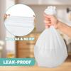 112 Count-4 Gallon Trash Bag, White Trash Bags, Bathroom Trash Bags Small Garbage Bags for Bathroom Can,White 4 Gal Small Trash Can Liners(7 Rolls,Upgrade) view 4