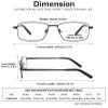 4 Pack Reading Glasses for Men, Computer Readers with Spring Hinge, Anti UV Ray/Eye Strain/Glare, Metal Frame Eyeglasses with Pouches(150 Magnification Strength) view 3