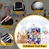 MORIDA 100pcs 6X10 inch Cellophane Bags Cellophane Treat Bags Clear Gift Bags Cake Pop Candy Cello Bags for Party Favors Goodie Favor Bakery Cookie with 5" Twist Ties view 3