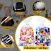 MORIDA 100pcs 7x12 inch Cellophane Treat Bags - Clear Gift, Cake Pop, Candy, Cello Bags for Party Favors & Goodie Favor Packs with 5" Twist Ties view 3