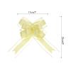 MECCANIXITY 10pcs 9 Inch Extra Large Pull Bow Gift Wrapping Big Organza Bows Ribbon Yellow for Wedding Baskets Presents Christmas Party view 2