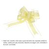 MECCANIXITY 10pcs 9 Inch Extra Large Pull Bow Gift Wrapping Big Organza Bows Ribbon Yellow for Wedding Baskets Presents Christmas Party view 4