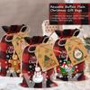 Aviski 120PCS Cotton Small Christmas Drawstring Candy Treat Bags Buffalo Plaid Xmas Xmas Christmas Fabric Goody Gift Sacks Reusable Gift Wrapping Bags Holiday Party Favors - Red/Black view 4