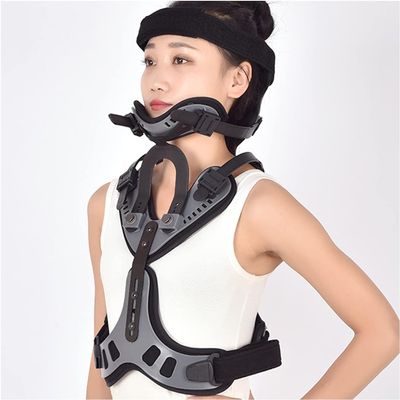 DKULMN Cervical Thoracic Orthosis, Adjustable Head Neck Chest Corrector, Lumbar Spine Orthosis, Cervical Rehabilitation Brace for Women Men
