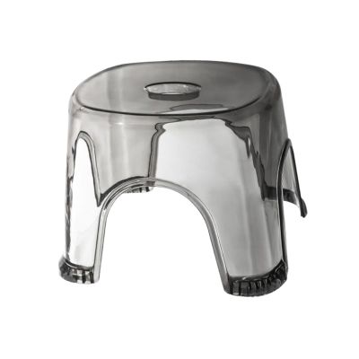 Naysku Clear Shower Foot Stool - Non-Slip Waterproof Shower Stool for Shaving Legs, Portable Shoe Changing Stool Rest, Lightweight Stable Small Shower Bench for Bathroom Bedside Shower Spaces