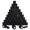 48 Pack 2 x 5 Yards Self Adhesive Bandage Wrap Athletic Elastic Breathable Cohesive Bandage Wrap Rolls for Stretch, Sports, First Aid, Wrist, Ankle Sprains, Swelling, Vet Wrap, Black view 1