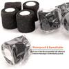 48 Pack 2 x 5 Yards Self Adhesive Bandage Wrap Athletic Elastic Breathable Cohesive Bandage Wrap Rolls for Stretch, Sports, First Aid, Wrist, Ankle Sprains, Swelling, Vet Wrap, Black view 2