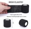 48 Pack 2 x 5 Yards Self Adhesive Bandage Wrap Athletic Elastic Breathable Cohesive Bandage Wrap Rolls for Stretch, Sports, First Aid, Wrist, Ankle Sprains, Swelling, Vet Wrap, Black view 4