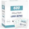 600 Count Lens Wipes for Eyeglasses, Eyeglass Lens Cleaning Wipes Pre-moistened Individually Wrapped Sracth-Free Streak-Free Eye Glasses Cleaner Wipes for Sunglass, Camera Lens, Goggles view 1