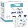 200 Count Lens Wipes for Eyeglasses, Eyeglass Lens Cleaning Wipes Pre-moistened Individually Wrapped Sracth-Free Streak-Free Eye Glasses Cleaner Wipes for Sunglass, Camera Lens, Goggles view 1