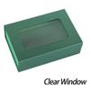 PLINJOY Green Gift Box for Presents with Ribbon 10.8x7.5x3.5 Inches Clear Gift Box with Window Magnetic Closure Gift Boxes with Lids view 4