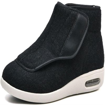 Men's Extra Wide Width Diabetic Recovery Slippers, High Top Arthritis Edema House Shoes Orthopedic Slippers Plantar Fasciitis Shoes for Elderly Arthritis Swollen Feet Thumb Valgus (Color : 1, Size :