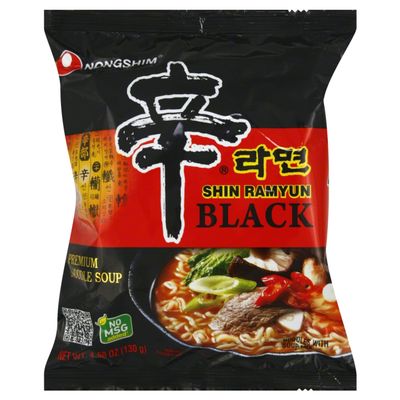 Nong Shim Shin Ramyun Black Premium Noodle Soup, 4.58 Ounce (Pack of 10)