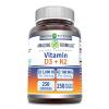 Amazing Formulas Vitamin D3 5000 IU with Vitamin K2 100 Mcg| 250 Veggie Capsules | D3 + K2 Complex | Non-GMO | Gluten Free | Made in USA view 1