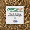 CrinklePak 2LB USA Made kraft Crinkle Paper Filler | Great Shredded Paper For Gift Baskets, Shipping Packages, Gift Box, Basket Filler for Christmas, Birthdays, Weddings, Anniversaries | kraft Crinkle view 1