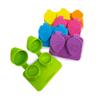Amcon Contact Lenses Cases Flat Ribbed Extra Deep Well - Assorted, 6 Pack Mix view 1