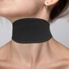 2 Pcs Trach Covers for Tracheostomy Tube Holder Adjustable Tracheostomy Supplies Dust- Proof Shield Neck Trach Cover Band Reusable Tracheostomy Care Kits for Men and Women (Black Beige) view 2